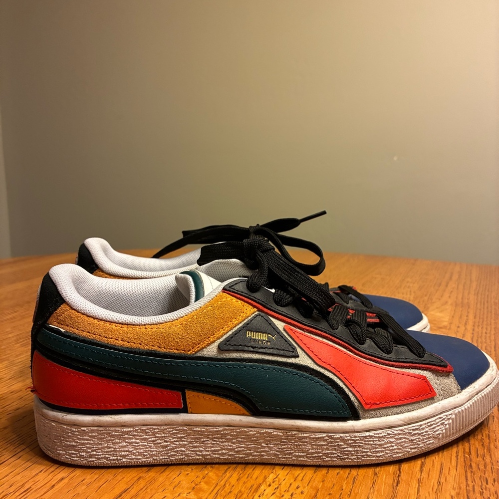 PUMA Suede The NeverWorn Men's Sz 7 (Women‎ 8.5) Multi-Color Retro Sneakers